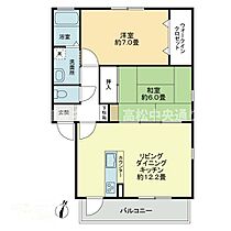 フォブール緑ヶ丘A A203 ｜ 香川県高松市生島町612-14（賃貸アパート2LDK・2階・57.13㎡） その2