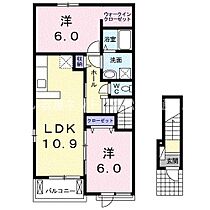 フルール・ド・リスＡ 201 ｜ 香川県善通寺市稲木町1321番地1（賃貸アパート2LDK・2階・57.21㎡） その2