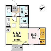 ユイマールガーデンIII 108 ｜ 香川県高松市元山町（賃貸アパート1LDK・1階・31.22㎡） その2