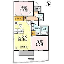 D-room かりゆし 103 ｜ 香川県高松市木太町（賃貸アパート2LDK・1階・51.46㎡） その2