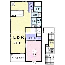 ブライトタウンＭーII 201 ｜ 香川県高松市田村町827番地1（賃貸アパート1LDK・2階・57.02㎡） その2