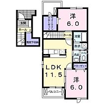 リバーサイド本山Ｈ 201 ｜ 香川県三豊市豊中町本山乙607番地25（賃貸アパート2LDK・2階・60.17㎡） その2