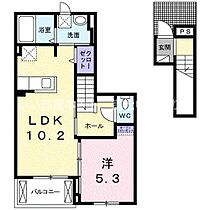 花梨II 204 ｜ 香川県高松市福岡町4丁目9番17号（賃貸アパート1LDK・2階・42.58㎡） その2