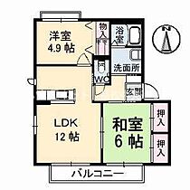 サンクレスト A棟 202 ｜ 香川県木田郡三木町大字氷上（賃貸アパート2LDK・2階・54.07㎡） その2