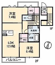 イル・ソーレ 202 ｜ 香川県高松市国分寺町新名（賃貸アパート2LDK・2階・68.20㎡） その2