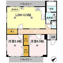 ハイツ・タイチ I棟 2 ｜ 香川県観音寺市植田町（賃貸アパート2LDK・2階・65.38㎡） その2