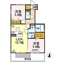 グロウス 105 ｜ 香川県丸亀市柞原町（賃貸アパート2LDK・1階・52.37㎡） その2