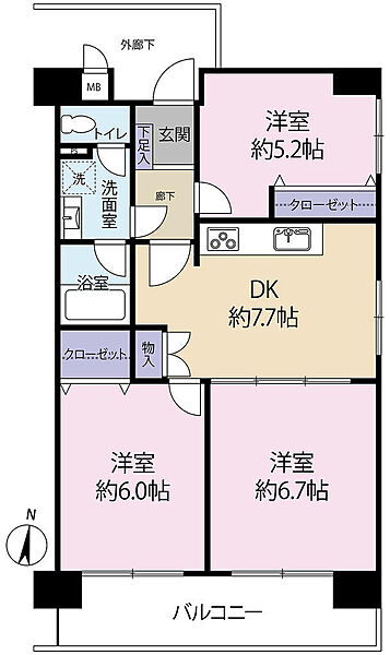 間取りを拡大表示
