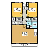 ベアテスＰＴＭ  ｜ 静岡県三島市谷田（賃貸マンション2LDK・1階・62.81㎡） その2