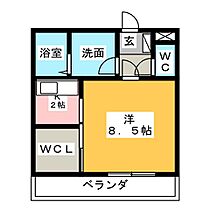 ベルシャトレ三島  ｜ 静岡県三島市幸原町２丁目（賃貸マンション1K・2階・28.50㎡） その2