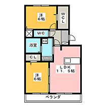 グランデ北沢II  ｜ 静岡県三島市北沢（賃貸アパート2LDK・1階・58.07㎡） その2