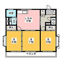 ロイヤルコート徳倉Ｂ  ｜ 静岡県三島市徳倉２丁目（賃貸マンション3LDK・3階・65.60㎡） その2