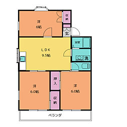 間取図画像 3LDK
