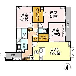 間取図画像 3LDK