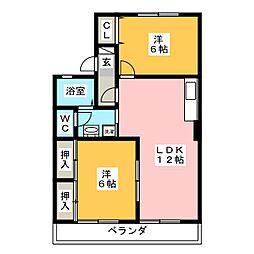 間取図画像 2LDK