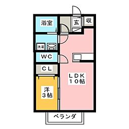 コンフォートヴィラ 1LDKの間取図画像