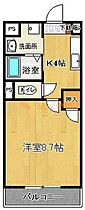 福岡県久留米市津福本町462-1（賃貸アパート1K・1階・28.08㎡） その2