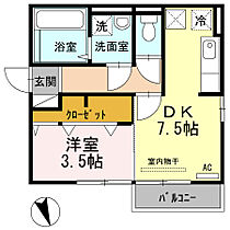 ディア・オーラ 105◎ ｜ 福岡県久留米市合川町1594-9（賃貸アパート1DK・1階・32.77㎡） その2