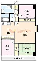 福岡県久留米市野中町1218-1（賃貸マンション3LDK・6階・71.00㎡） その2