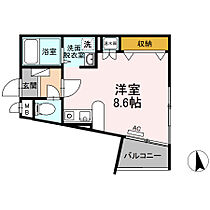 ロッヂングスオーク 203 ｜ 福岡県久留米市野中町84-2（賃貸マンション1R・3階・27.30㎡） その2