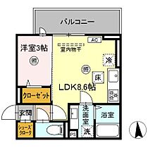 Augusta（オーガスタ） 306☆ ｜ 福岡県久留米市津福本町634-1（賃貸アパート1LDK・3階・30.14㎡） その2