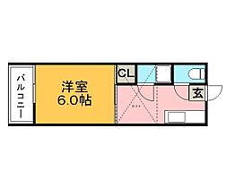 福岡県久留米市野中町113-5（賃貸アパート1K・1階・21.60㎡） その2