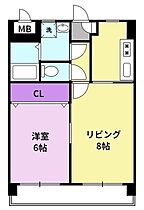 サンピーノ 402 ｜ 福岡県久留米市新合川1丁目6-65（賃貸マンション1LDK・4階・38.86㎡） その2