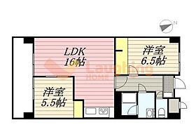 ROSE JAM 502 ｜ 福岡県久留米市津福本町（賃貸マンション2LDK・5階・60.31㎡） その2