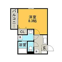 福岡県久留米市津福本町217-1（賃貸アパート1K・2階・25.11㎡） その2