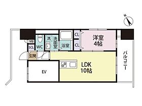 アポロ久留米東町 406 ｜ 福岡県久留米市東町5-1（賃貸マンション1LDK・4階・32.72㎡） その2