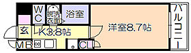 福岡県久留米市通町354-1（賃貸マンション1K・3階・25.00㎡） その2