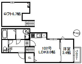 アイリスサンタ久留米  ｜ 福岡県久留米市東合川6丁目1-24（賃貸アパート1LDK・1階・32.51㎡） その2