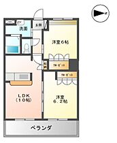 Ｐｒｅｎｄｒｅ　Ｃｈａｔｅａｕ（プランドール　シャトー） 102 ｜ 福岡県三潴郡大木町大字絵下古賀326-1（賃貸アパート2LDK・1階・49.59㎡） その2