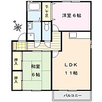 福岡県久留米市上津町2228-1572（賃貸アパート2LDK・2階・58.00㎡） その2