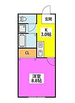 福岡県久留米市津福本町467-7（賃貸アパート1K・1階・29.15㎡） その2