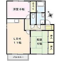 福岡県久留米市上津町2228-1572（賃貸アパート2LDK・2階・58.00㎡） その2