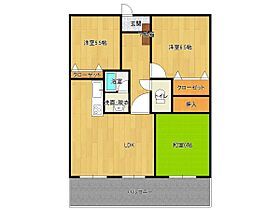 福岡県久留米市大善寺南1丁目28-16（賃貸マンション3LDK・2階・75.66㎡） その2