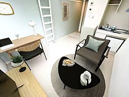 ユナイト衣笠レベッカの瞳 103 1階ワンルームのリビング/ダイニング