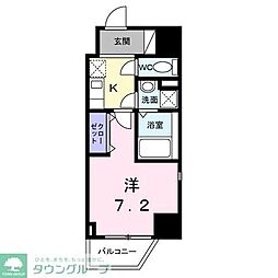 久里浜5丁目マンション 1001 10階1Kの間取り