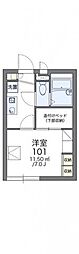 レオパレスマ　メゾン 1階1Kの間取り