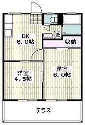 間取図画像 2DK