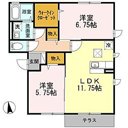 間取図画像 2LDK