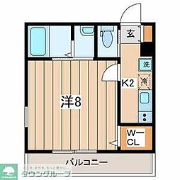 Ｖｉｌｌｅｇｅ磯子I 1階1Kの間取り