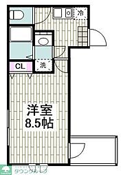 ゆいの木杉田 1Kの間取図画像