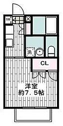 MKツインステージ 1Kの間取図画像