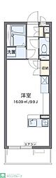 レオネクストモリシゲ ワンルームの間取図画像