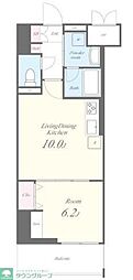 ラフィシア関内 1LDKの間取図画像