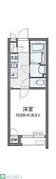 クレイノSUGAWARA 1Kの間取図画像