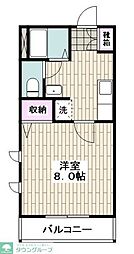 シーサイド湘南 1Kの間取図画像