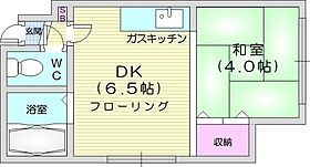 北海道札幌市北区北二十四条西15丁目（賃貸アパート1DK・2階・23.00㎡） その2